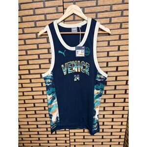 Puma Venice Hoopers Paradise Navy Jersey Size Small